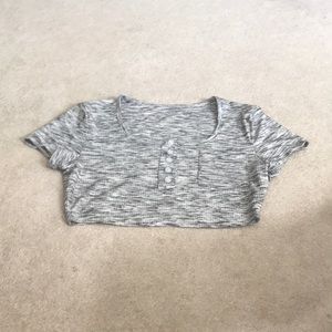 Cropped short sleeve shirt from shein